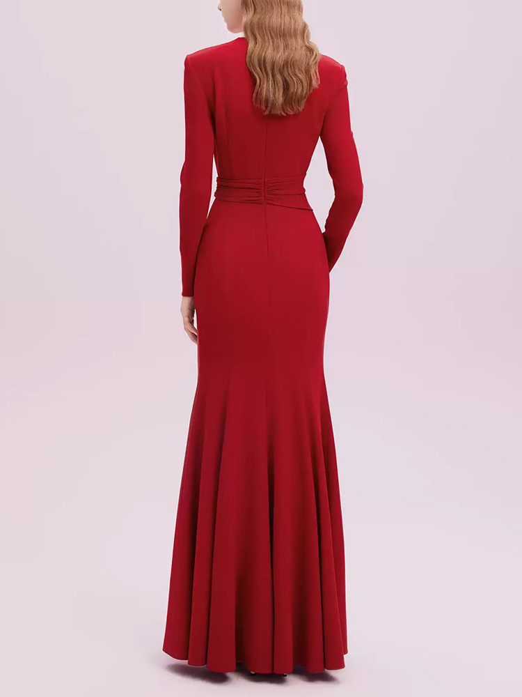 Mermaid preside banquet evening dress France style show dress