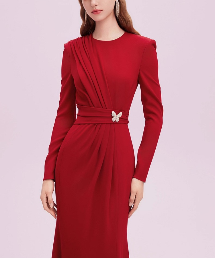 Mermaid preside banquet evening dress France style show dress