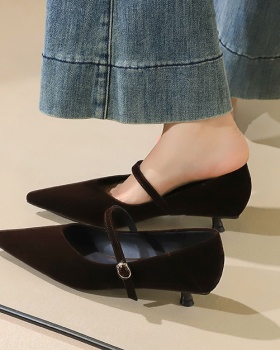 Low temperament cingulate broadcloth shoes for women