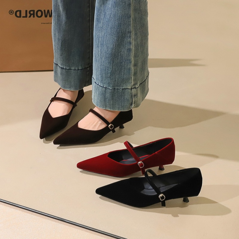 Low temperament cingulate broadcloth shoes for women
