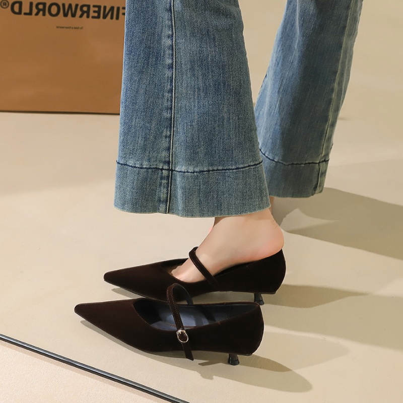 Low temperament cingulate broadcloth shoes for women