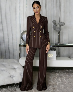 Commuting long pants fashion business suit a set for women