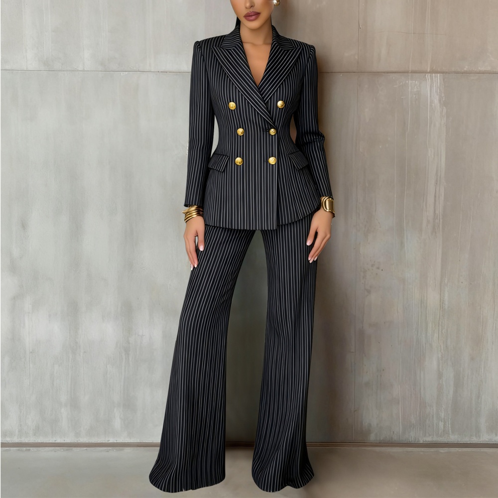 Commuting long pants fashion business suit a set for women