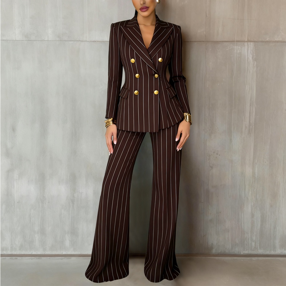 Commuting long pants fashion business suit a set for women