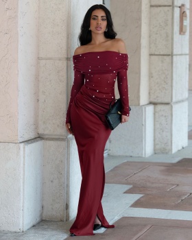 Sexy slim evening dress European style dress for women