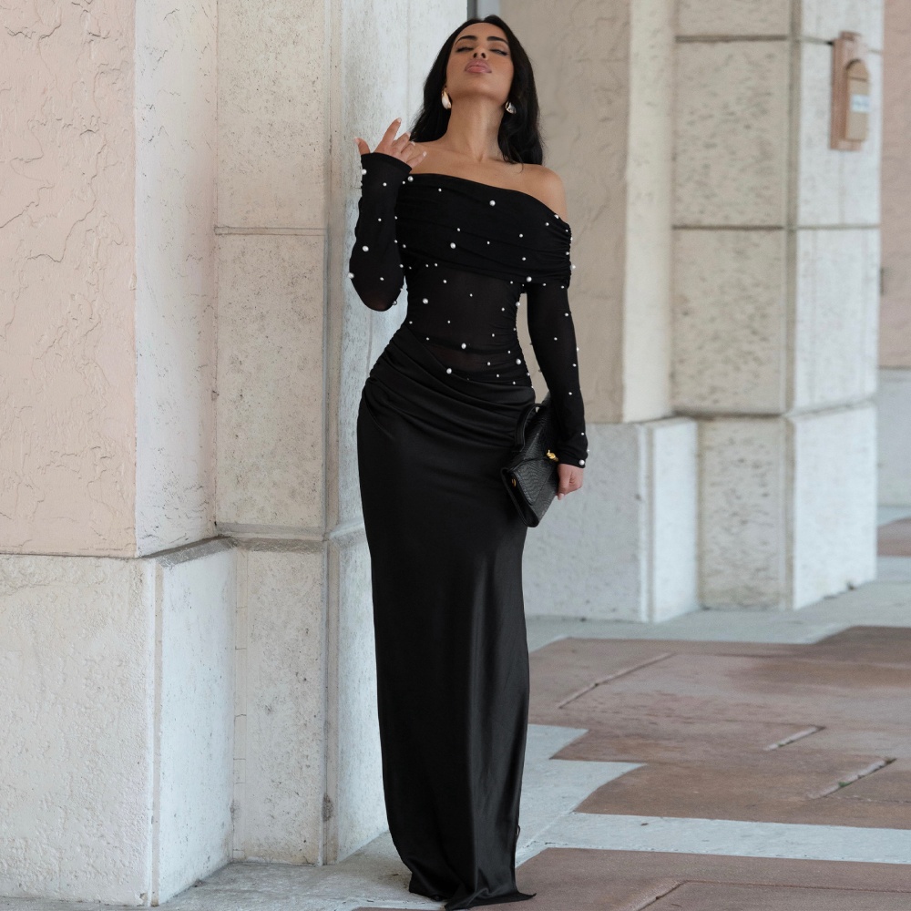 Sexy slim evening dress European style dress for women