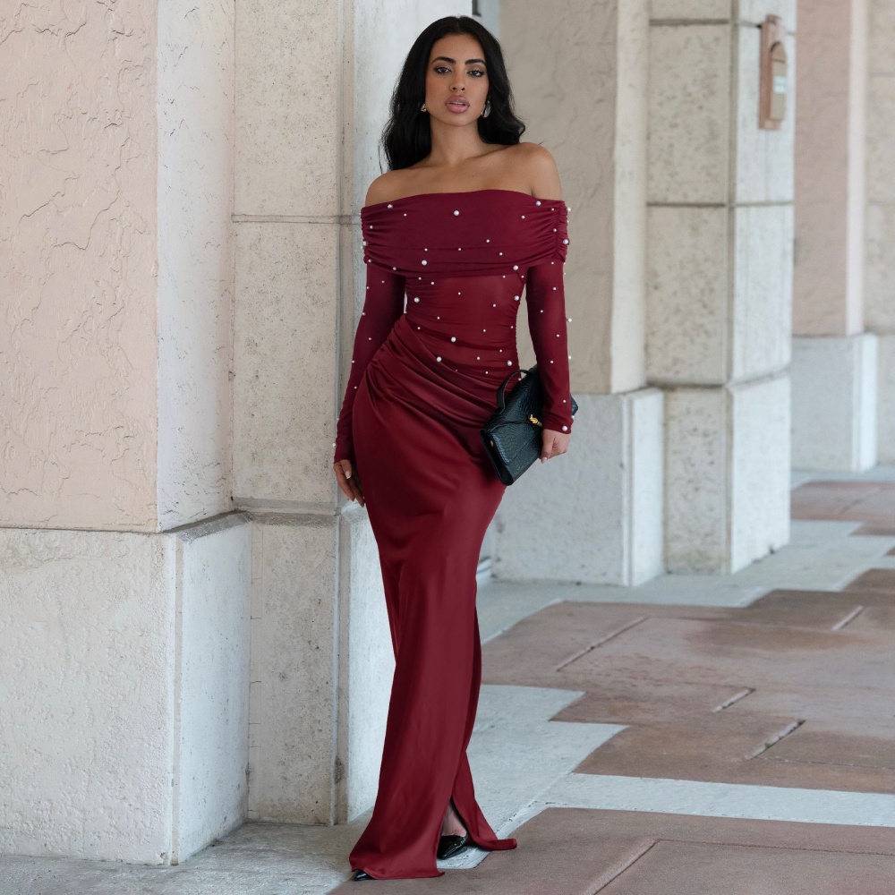 Sexy slim evening dress European style dress for women