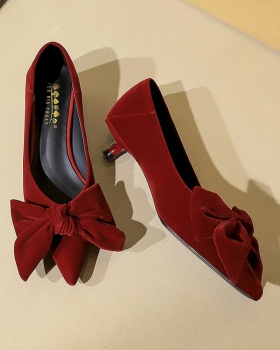 Korean style bow broadcloth Casual shoes for women