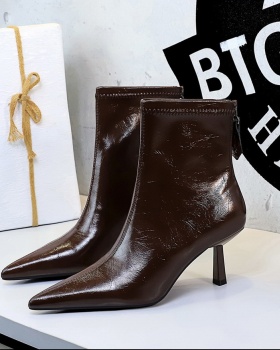 European style fashion stilettos retro short boots for women