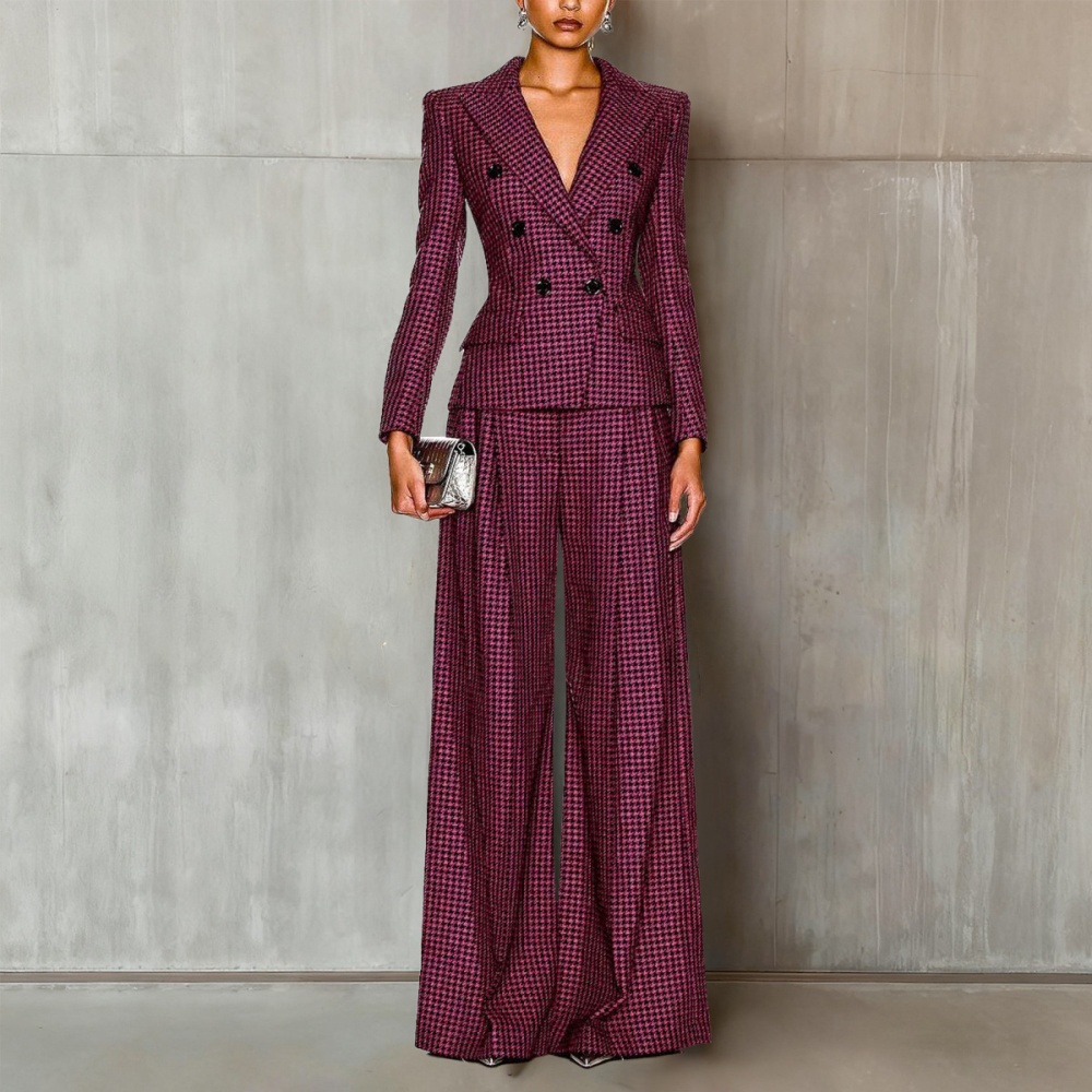 Long sleeve coat slim business suit a set for women