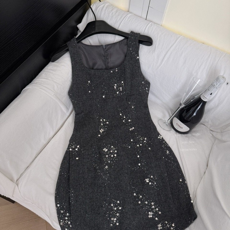 Western style France style dress long sleeve shirt a set