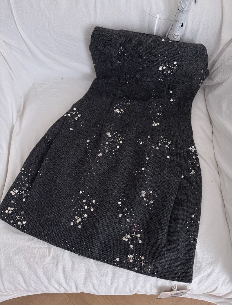 Western style France style dress long sleeve shirt a set