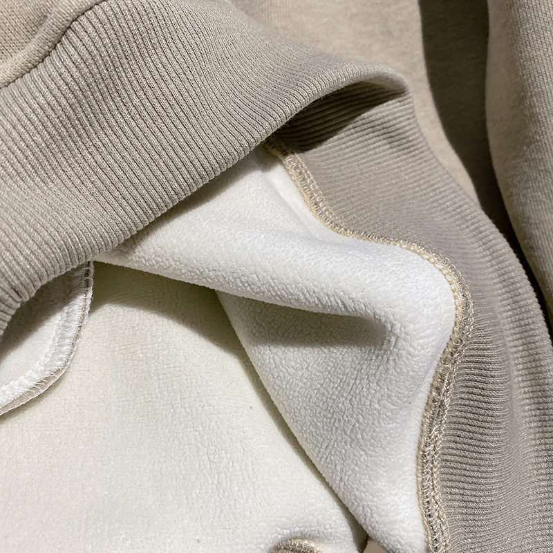 Embroidered flowers tops thermal hoodie for women