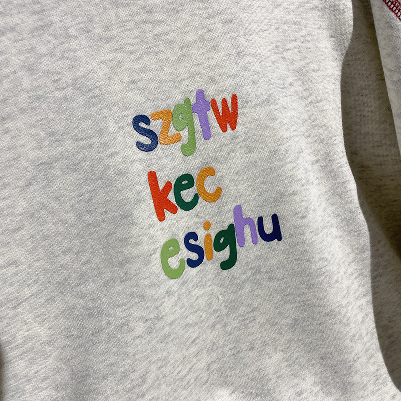 Pure cotton thermal hoodie autumn and winter round neck tops