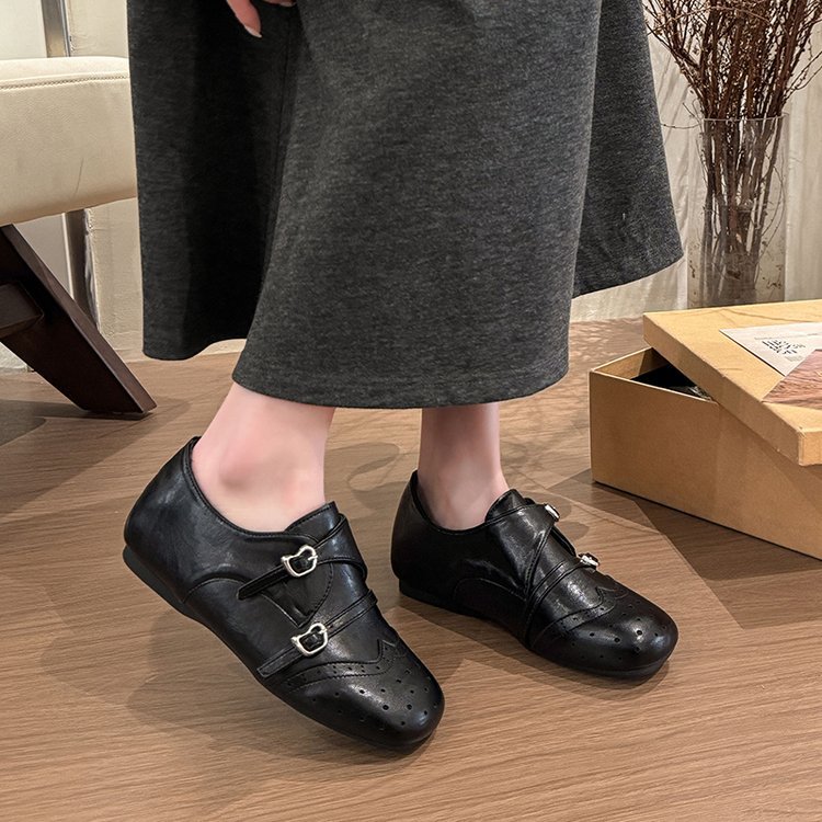 Within increased leather shoes lady shoes for women