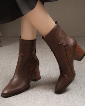 Fashion thick boots high-heeled martin boots for women