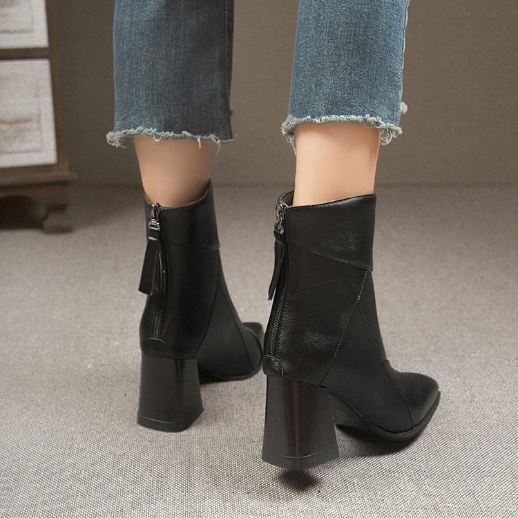 Fashion thick boots high-heeled martin boots for women