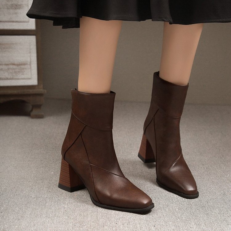 Fashion thick boots high-heeled martin boots for women