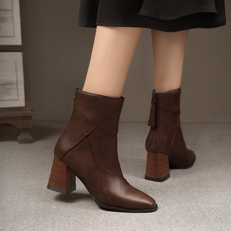 Fashion thick boots high-heeled martin boots for women