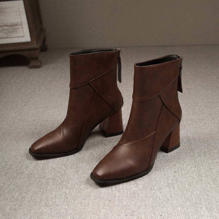 Fashion thick boots high-heeled martin boots for women