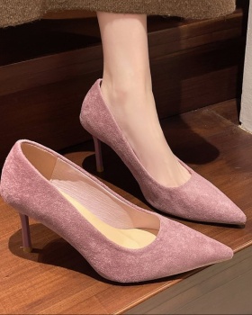 Pointed fashion shoes France style high-heeled shoes