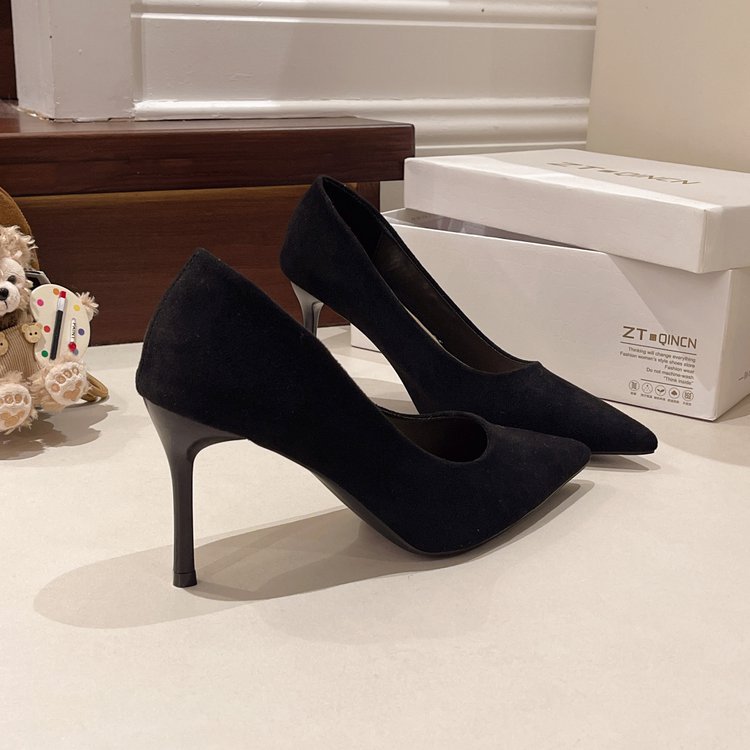Pointed fashion shoes France style high-heeled shoes