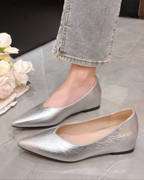Spring and autumn lady shoes fashion leather shoes for women