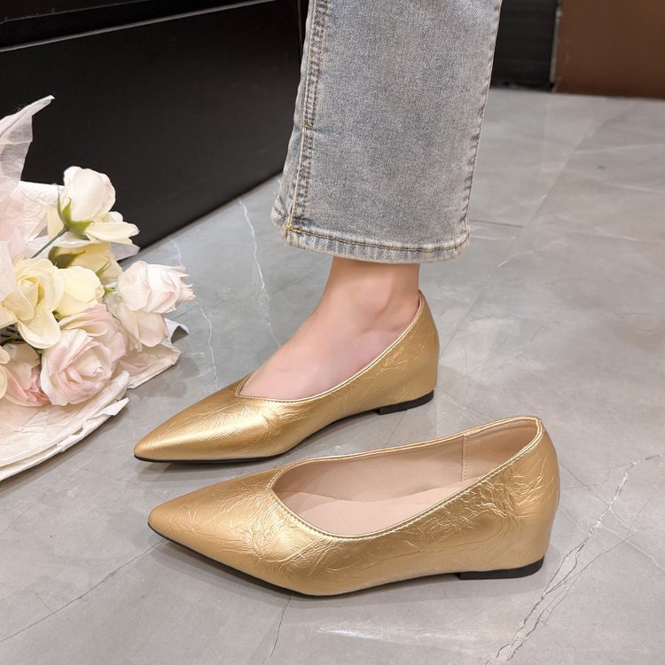 Spring and autumn lady shoes fashion leather shoes for women
