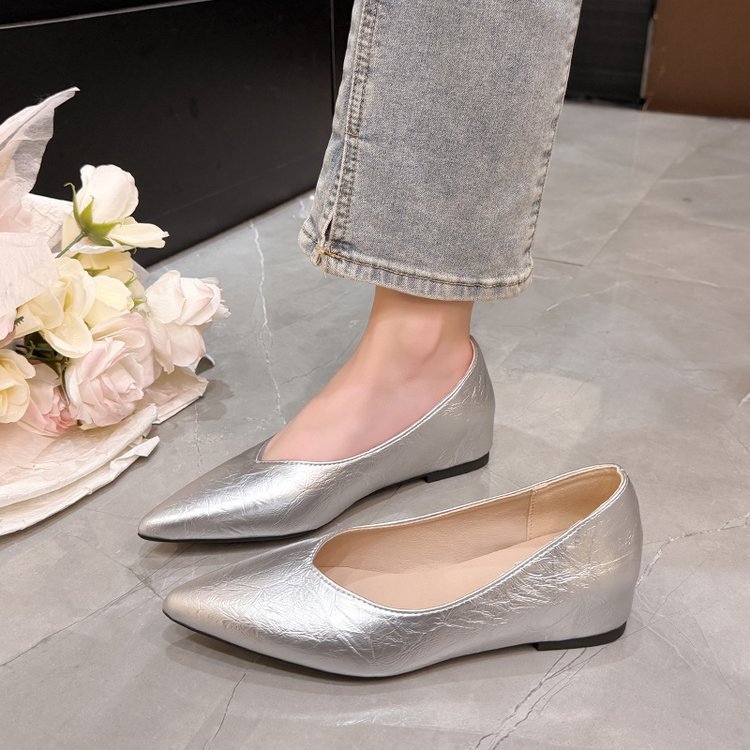 Spring and autumn lady shoes fashion leather shoes for women