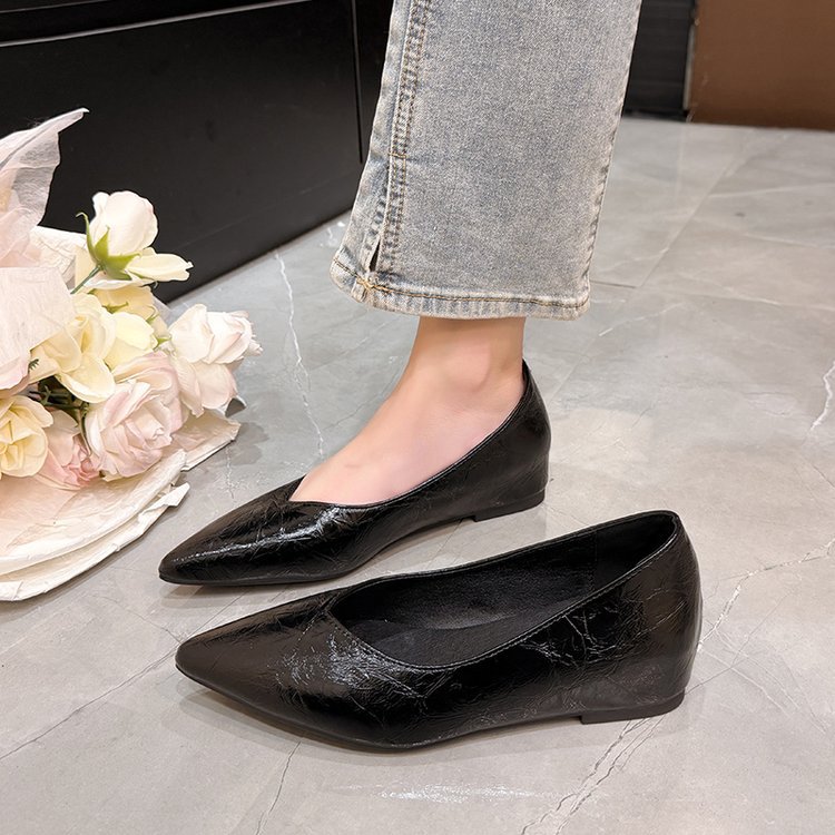 Spring and autumn lady shoes fashion leather shoes for women