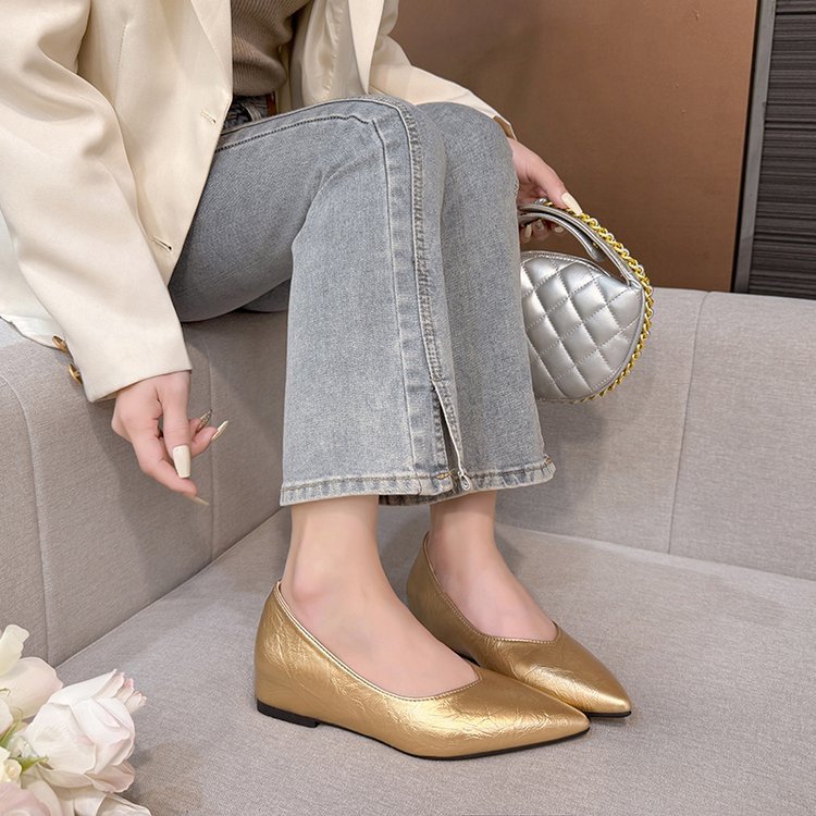 Spring and autumn lady shoes fashion leather shoes for women