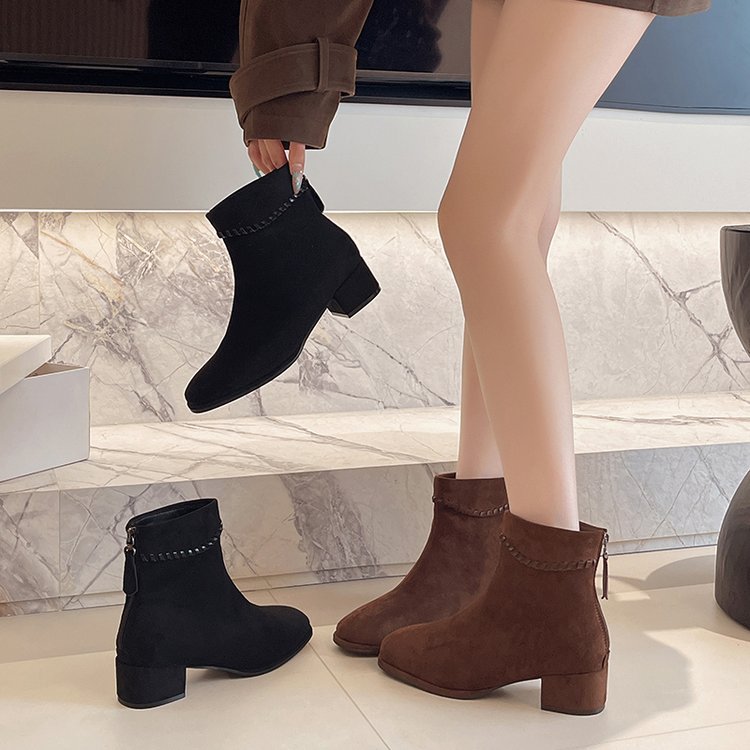 After the zipper boots martin boots for women