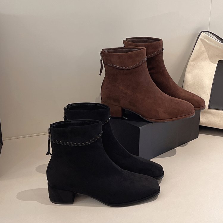 After the zipper boots martin boots for women