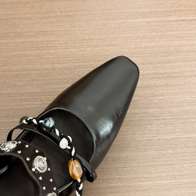 France style leather shoes shoes for women