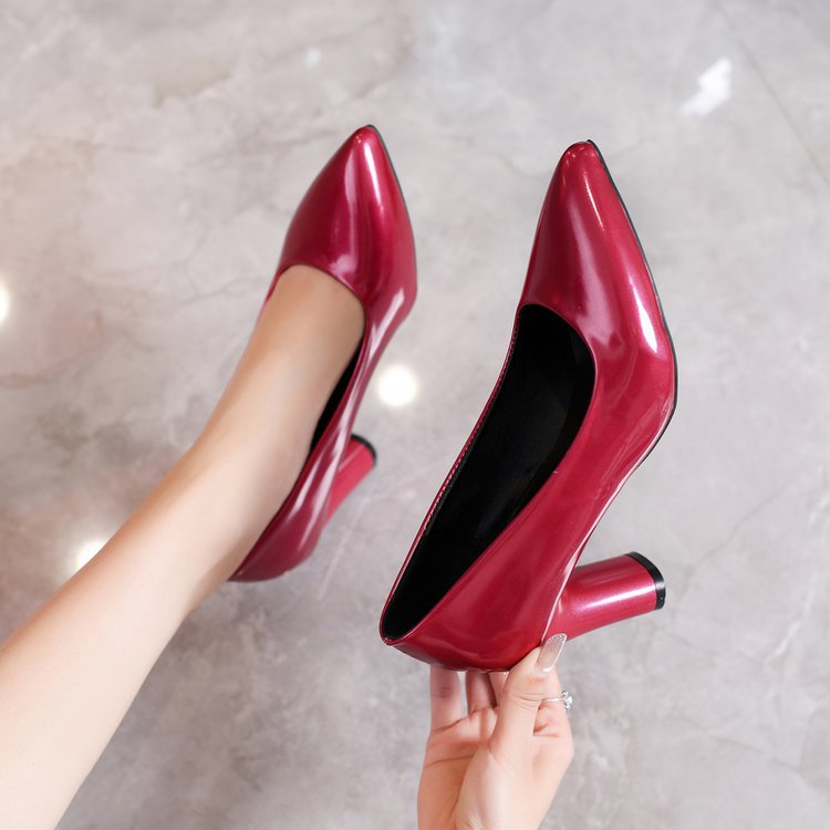 Thick France style high-heeled shoes fashion shoes