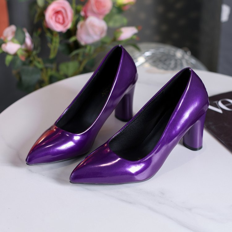 Thick France style high-heeled shoes fashion shoes