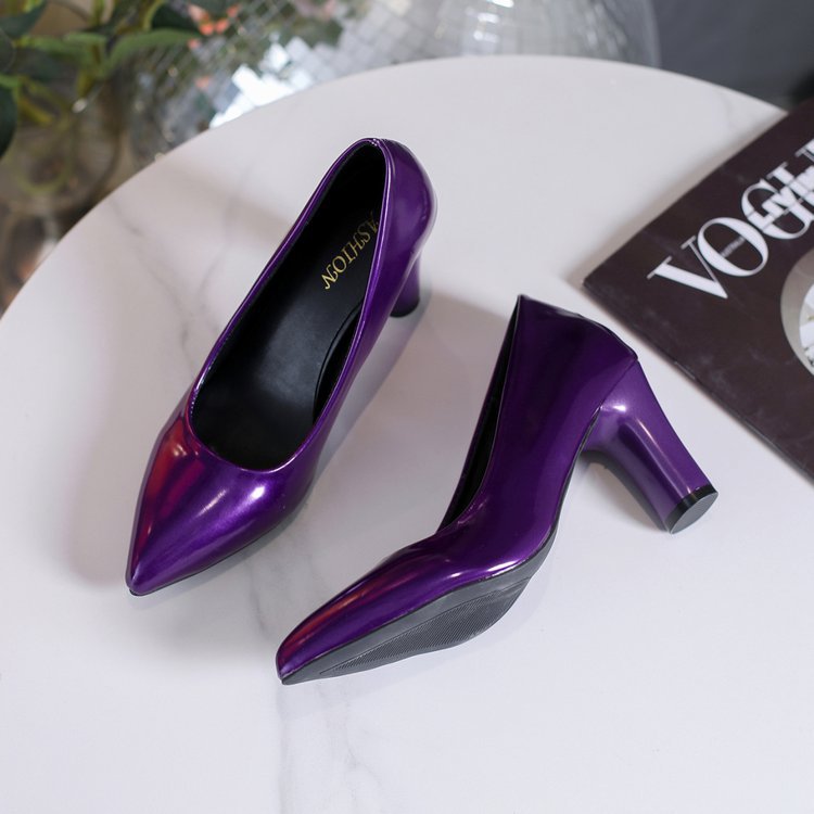 Thick France style high-heeled shoes fashion shoes