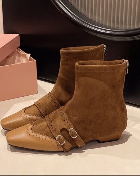 France style winter boots belt buckle martin boots for women