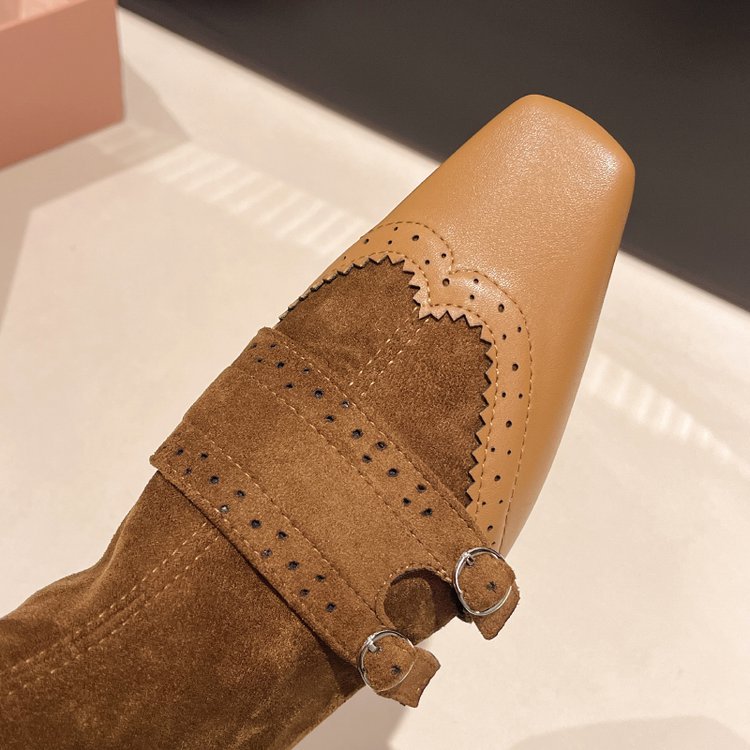 France style winter boots belt buckle martin boots for women