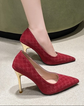 Spring and summer pointed shoes autumn high-heeled shoes