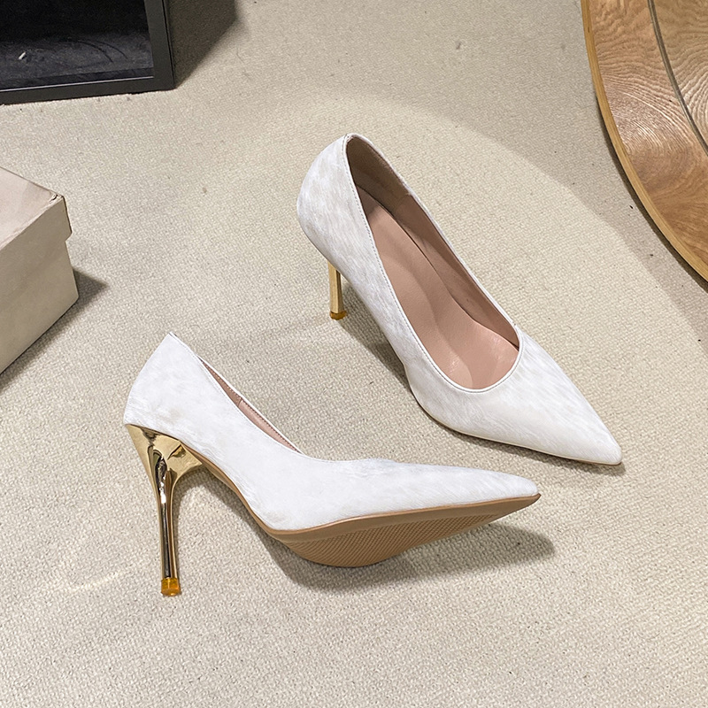 Spring and summer pointed shoes autumn high-heeled shoes