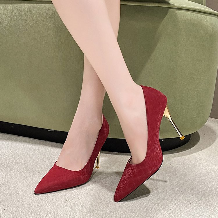 Spring and summer pointed shoes autumn high-heeled shoes