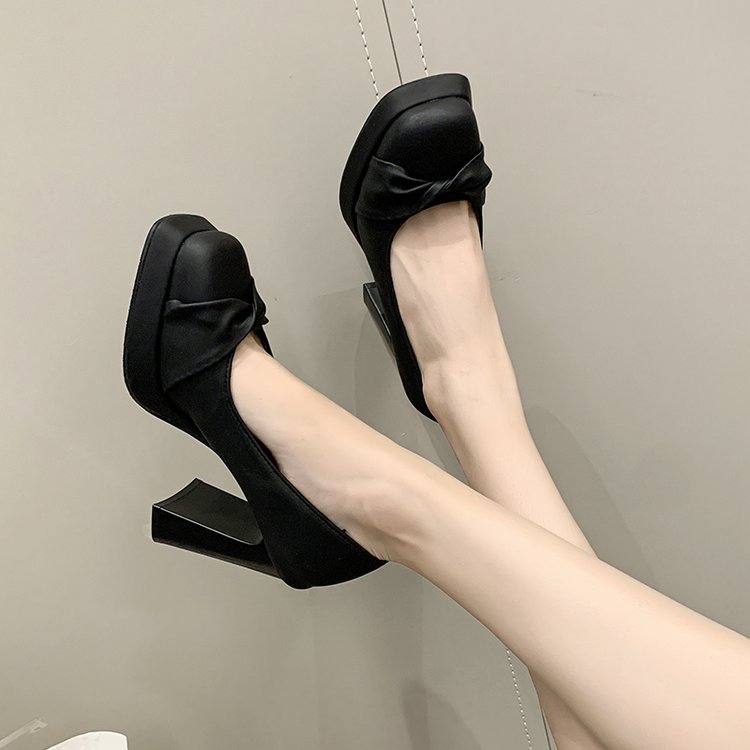 Low shoes France style high-heeled shoes