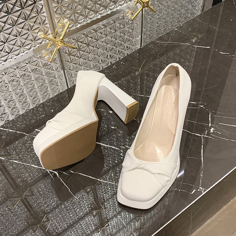 Low shoes France style high-heeled shoes