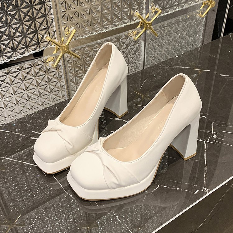 Low shoes France style high-heeled shoes