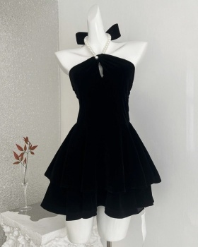Black pearl formal dress sexy dress for women