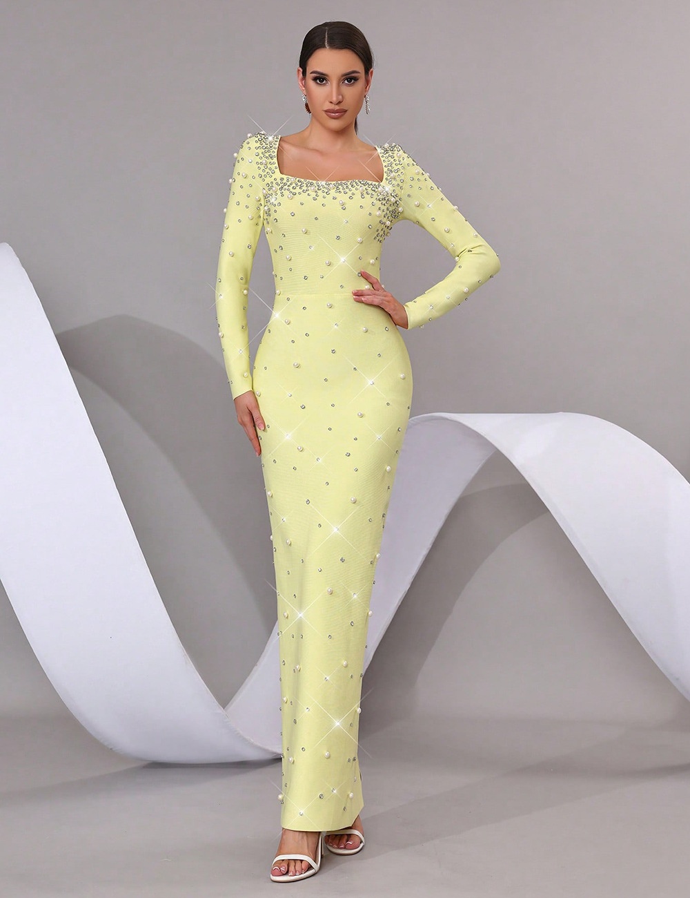 Fashion dress rhinestone formal dress for women