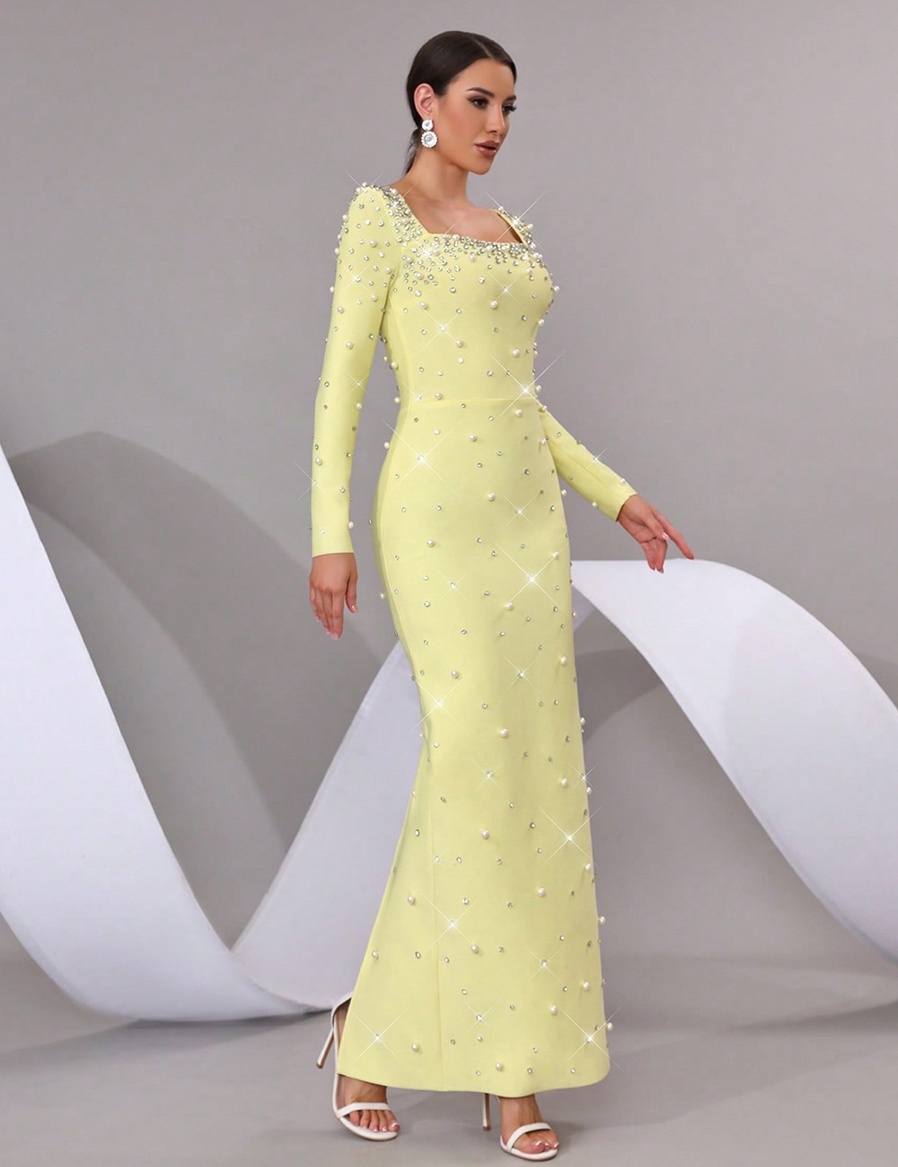 Fashion dress rhinestone formal dress for women