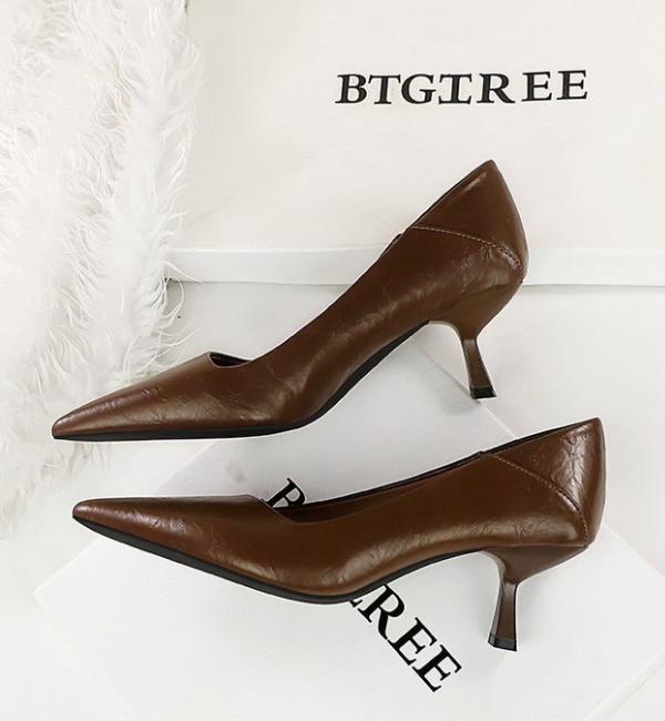 Fine-root pointed high-heeled shoes temperament shoes for women