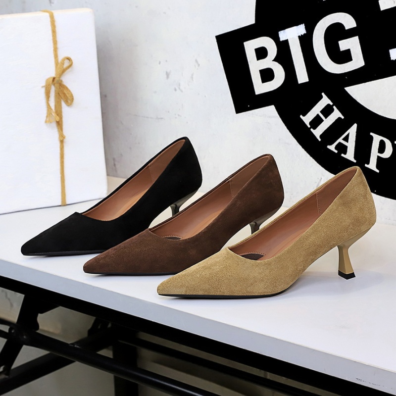 Pointed high-heeled shoes fine-root shoes for women